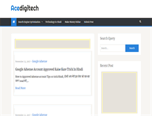 Tablet Screenshot of acedigitech.com